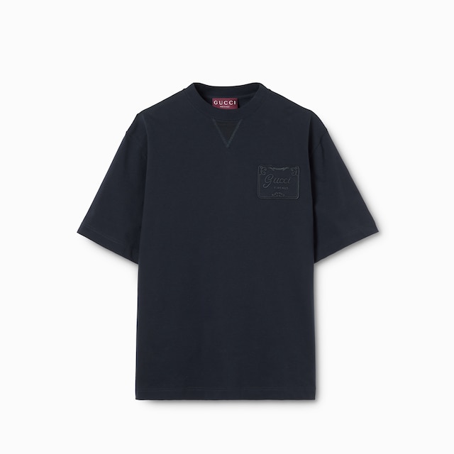 Cotton jersey T-shirt with embroidery