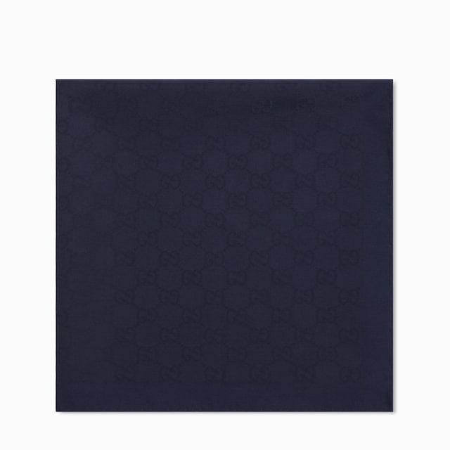 GG silk cotton pocket square