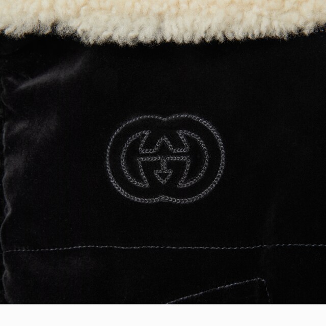 Cotton velvet puffer bomber - image 3