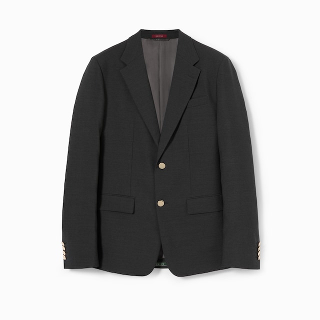 Single-breasted selvedge wool jacket