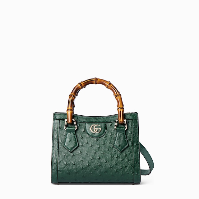 Gucci Diana ostrich small tote bag