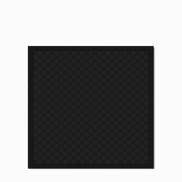 GG silk cotton pocket square