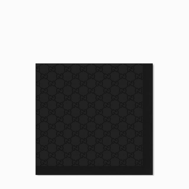 GG silk cotton pocket square