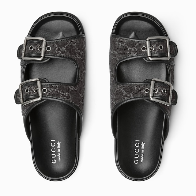 남성 버클 슬라이드 샌들