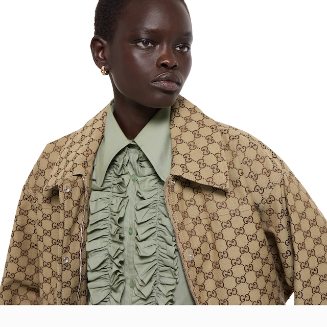 GG canvas bomber jacket