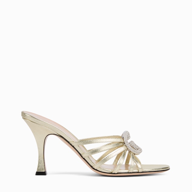 Mules avec détail GG en cristaux pour femme
