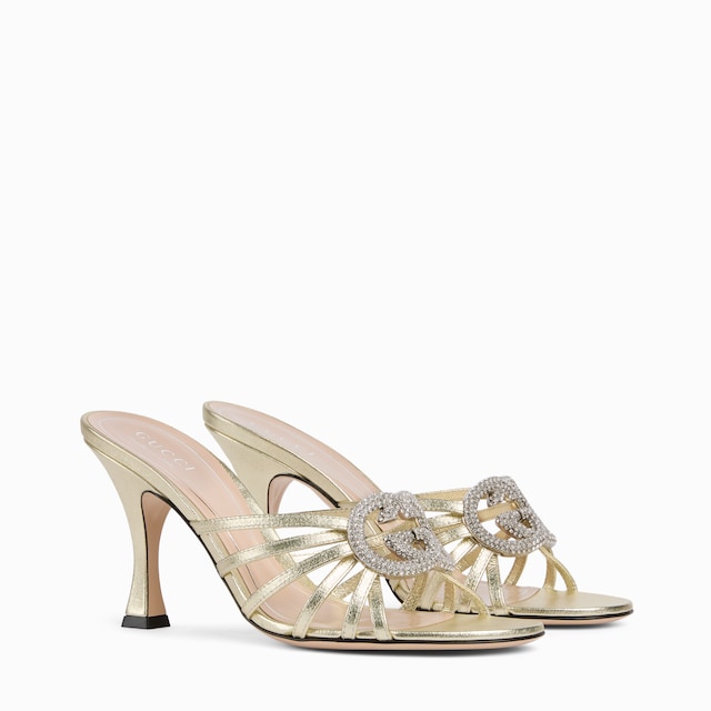 Mules avec détail GG en cristaux pour femme