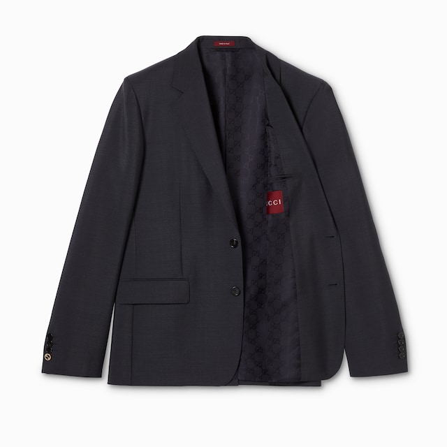 羊毛马海毛混纺西装套装