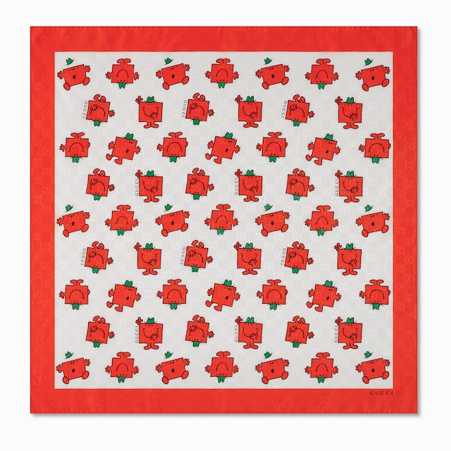 Children's printed GG silk bandana