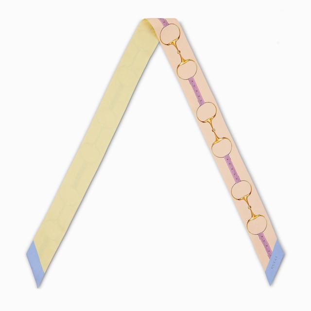 프린트 실크 리본