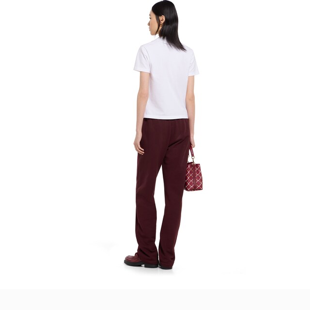 Cotton jersey leisure pants with embroidery - image 2