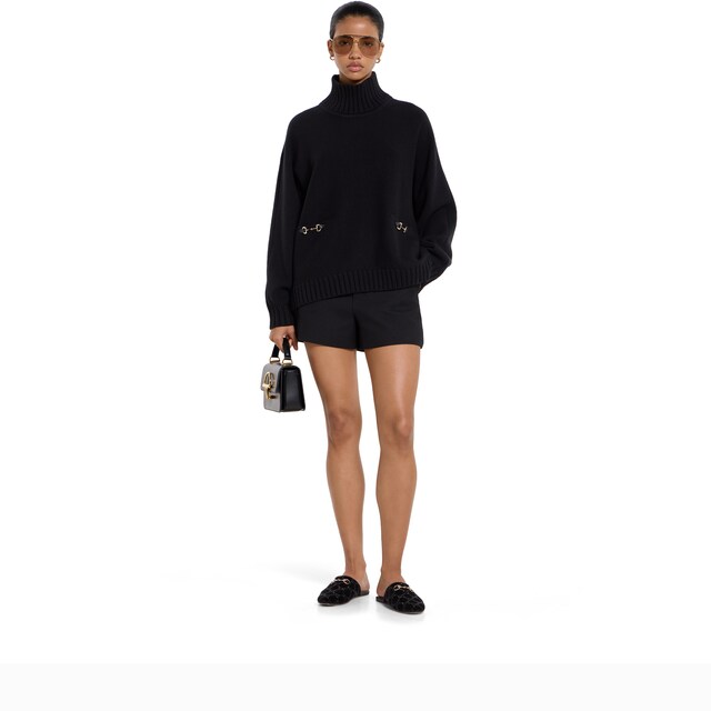 Wool cashmere sweater with Horsebit - image 3