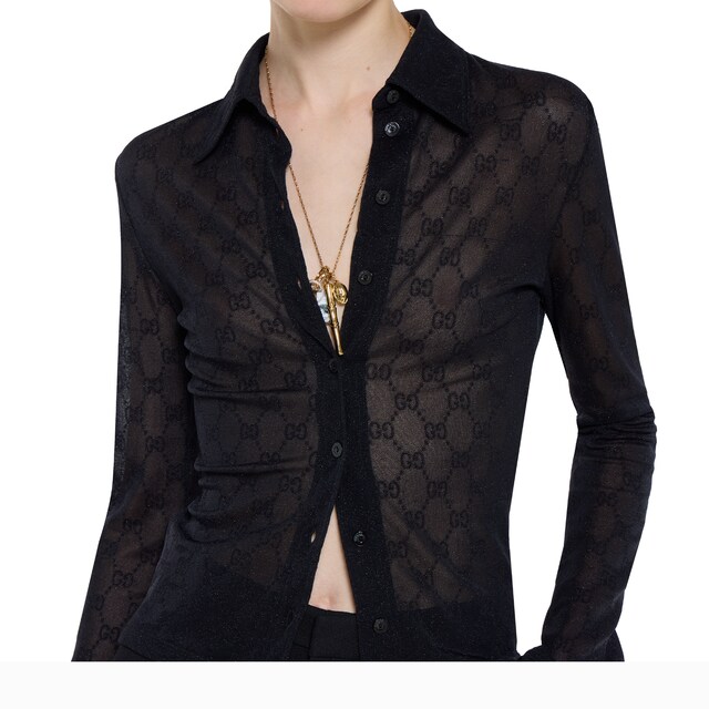 GG jersey jacquard shirt - image 4