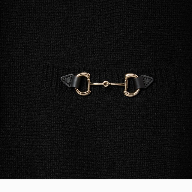 Wool cashmere cardigan with Horsebit - image 4
