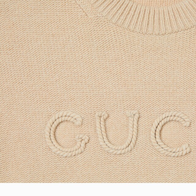 Wool cashmere sweater with embroidery - image 2