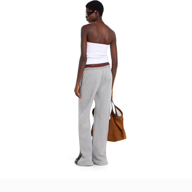 Cotton jersey leisure pants with Web - image 4