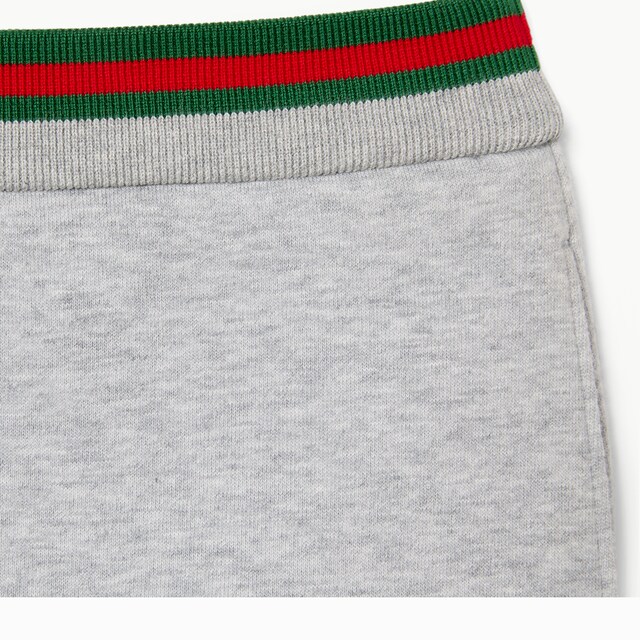 Cotton jersey skirt with Web