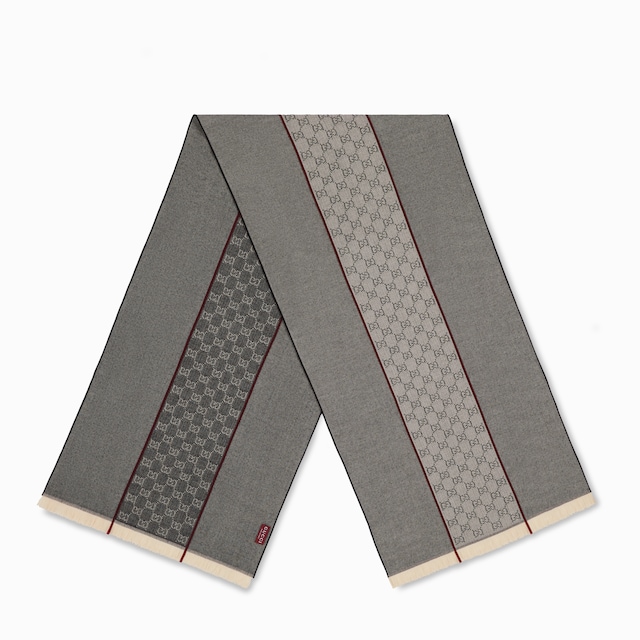 GG ウールジャカード スカーフ