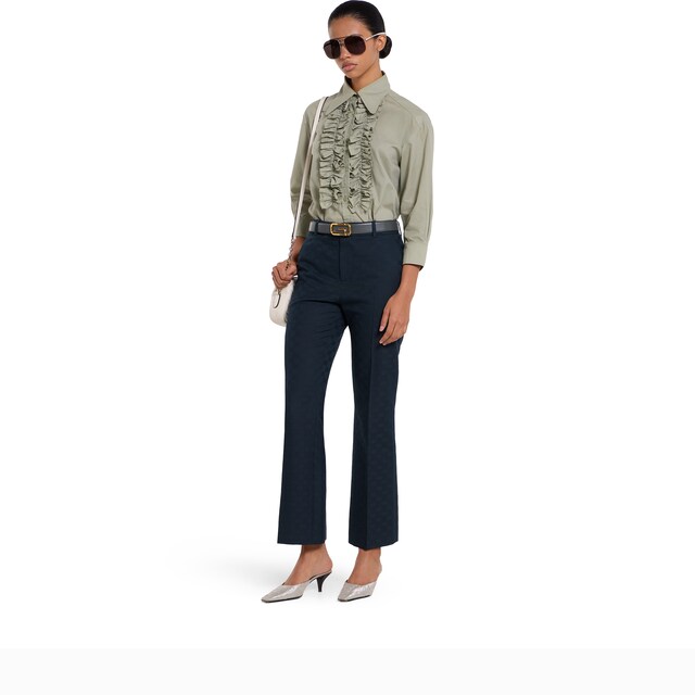 GG cotton gabardine pants - image 2