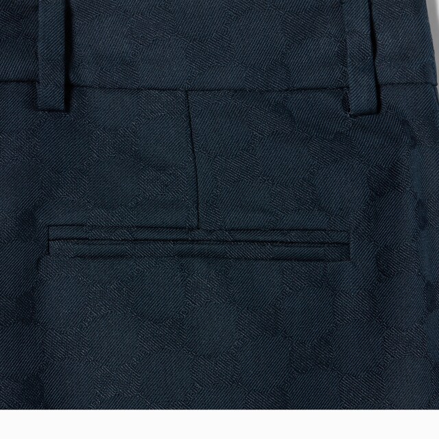 GG cotton gabardine pants