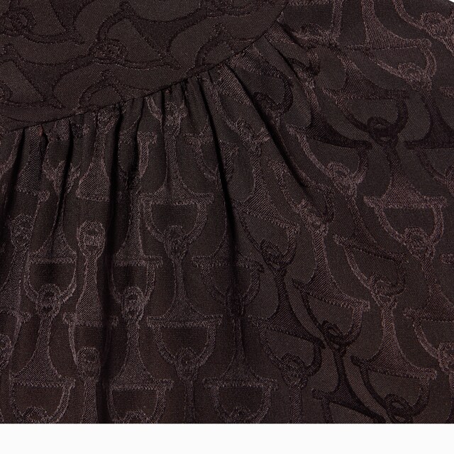 Horsebit silk jacquard dress - image 2