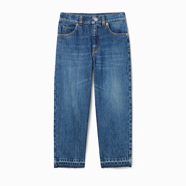 Children's bleached denim trousers