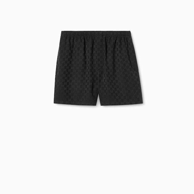 GG silk jacquard swim shorts
