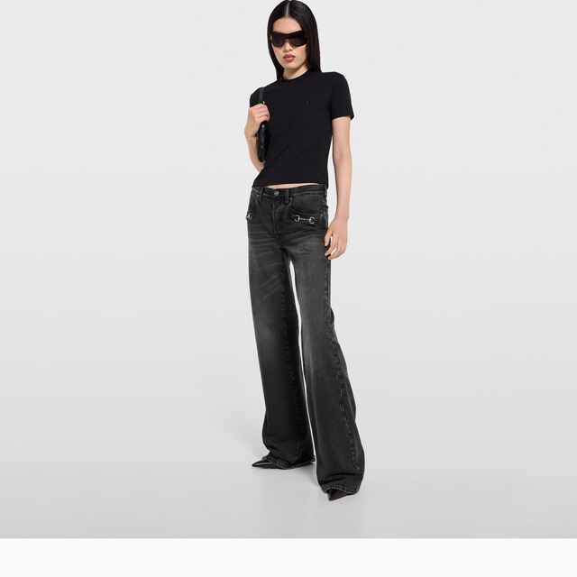Rayon jersey T-shirt with embroidery - image 4