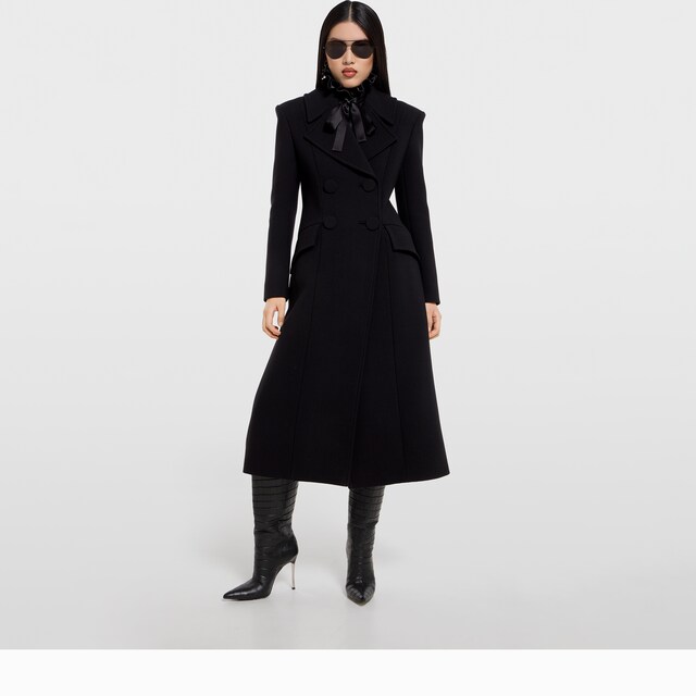 Double-breasted wool coat - image 5