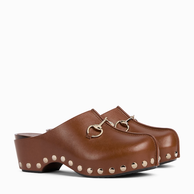 Women's platform clog with Horsebit