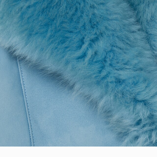 Soft long shearling coat