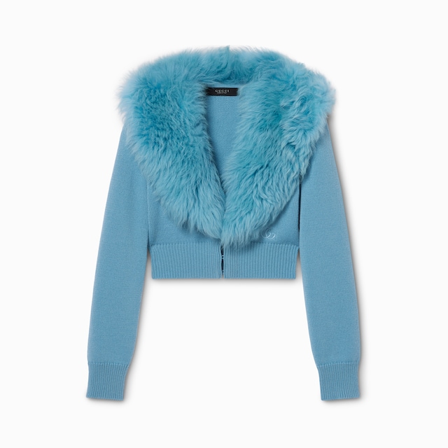 Cardigan en maille de laine et cachemire 