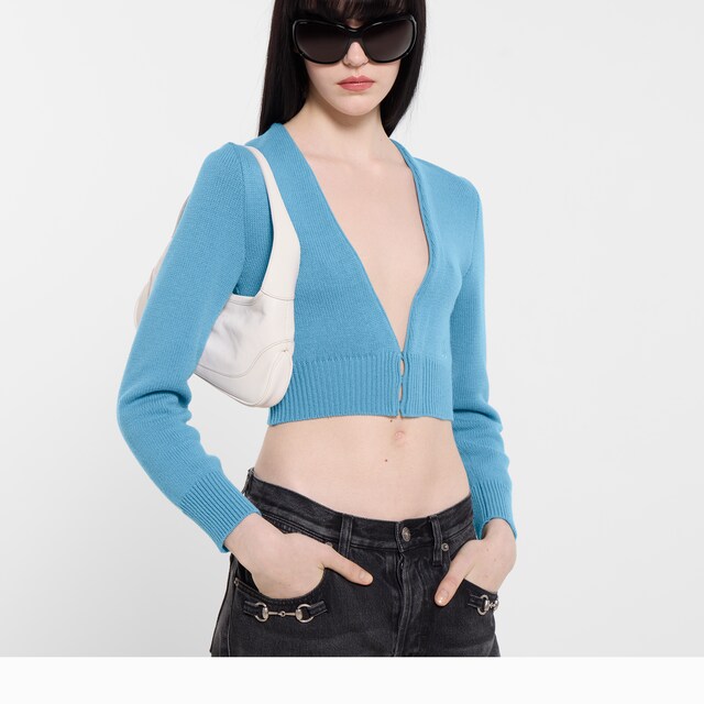 Knit wool cashmere cardigan - image 3