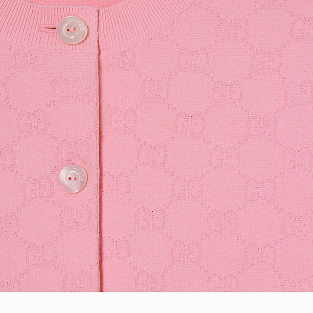 GG fine fabric jacquard cardigan