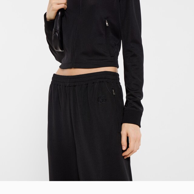 Jersey leisure pants with embroidery - image 3
