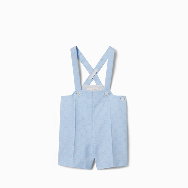 Baby GG cotton jacquard overall