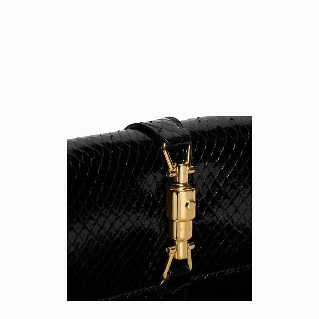 Cartera Gucci Jackie de pitón con cadena