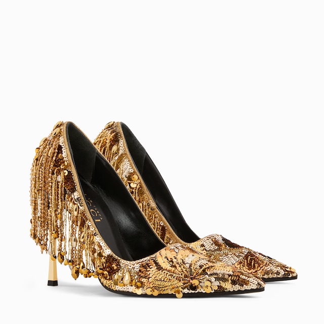 Women's embroidered Bombshell pump