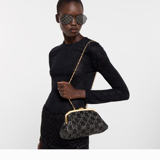 Crystal medium evening top handle bag - image 3