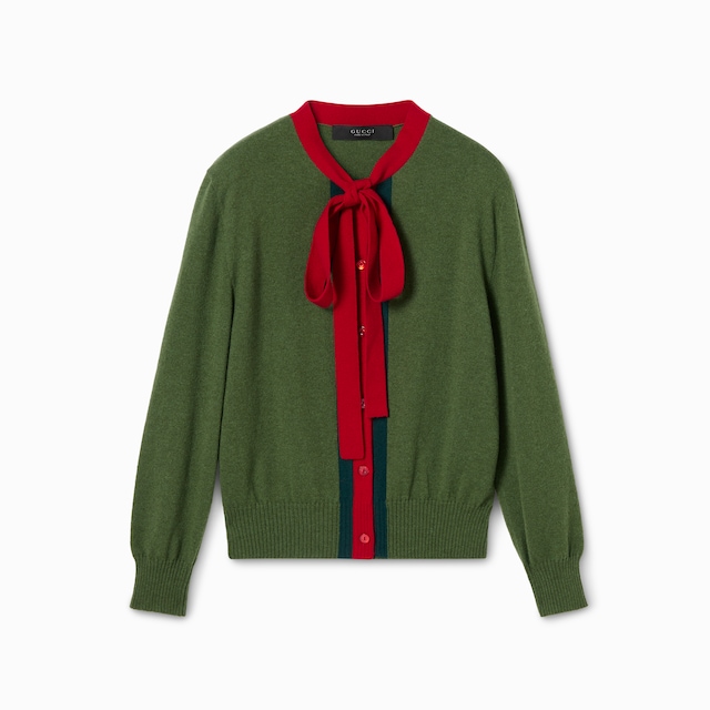 웹(Web) 니트 울 캐시미어 가디건