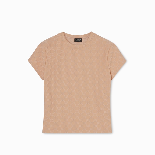 T-shirt in jersey jacquard GG