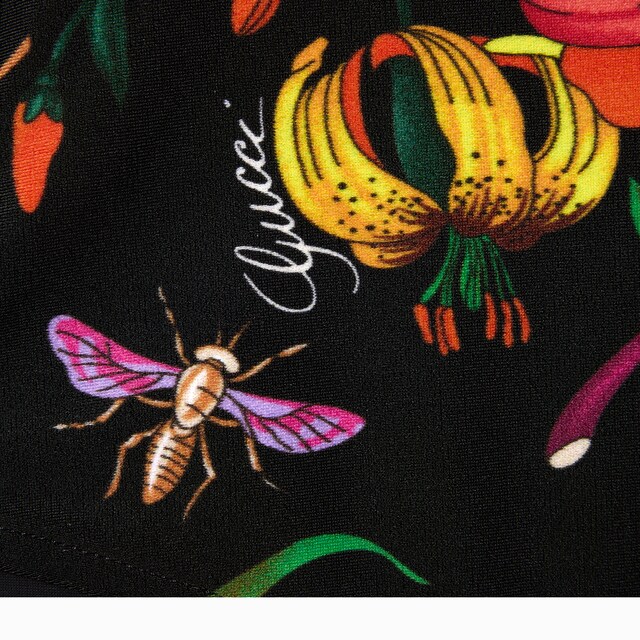 Printed sparkling jersey swimsuit - image 4