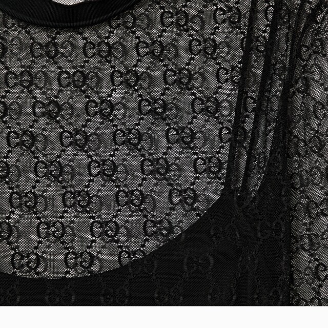 GG stretch lace T-shirt - image 3