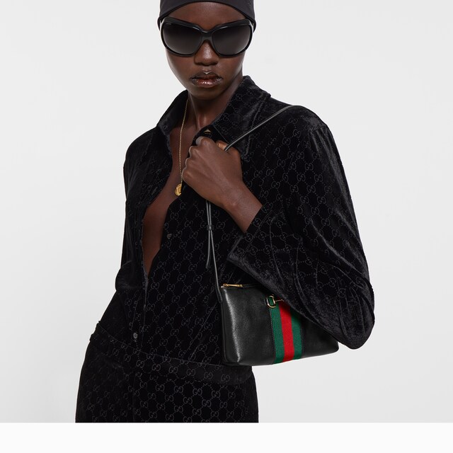 Gucci Horsebit Web small shoulder bag