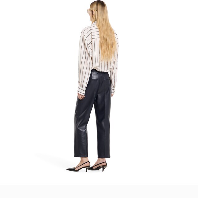 Shiny leather pants with Horsebit - image 5