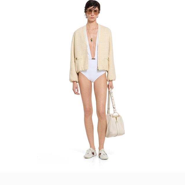 Check cotton tweed jacket - image 2