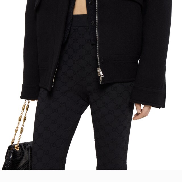 Elastic GG jacquard leggings