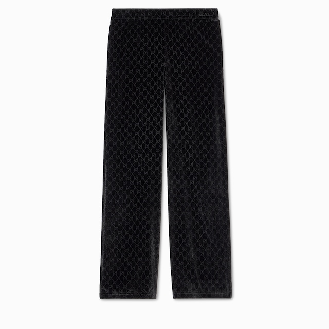 GG 벨벳 데보레 스포츠웨어 팬츠