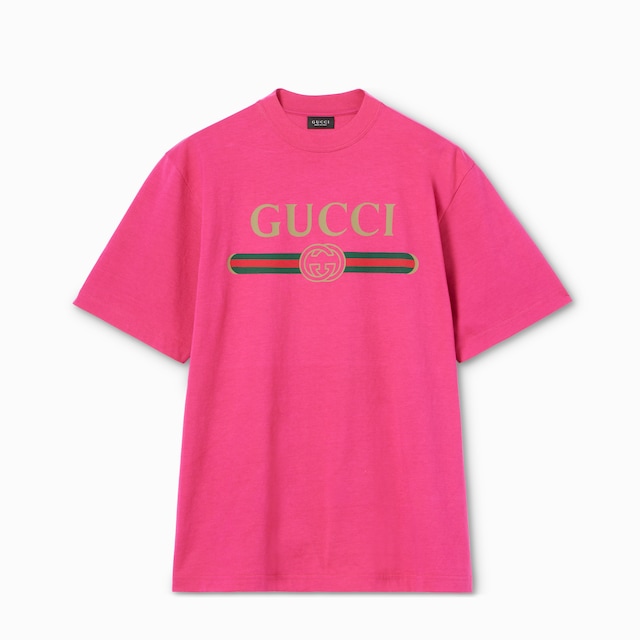 饰印花桑蚕丝混纺针织T恤