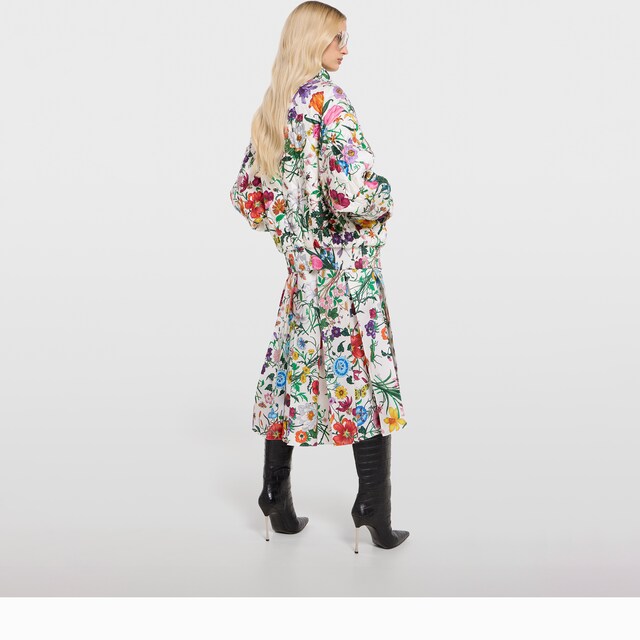 Printed quilted twill jacket - image 2